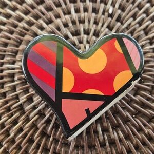 Romero Britto Heart Shaped Salt Shaker